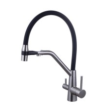 Смеситель для кухни Fmark FS1162-L01 цвет Сатин Черный