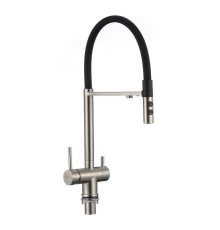 Смеситель для кухни Fmark FS1262-L01 цвет Сатин Черный