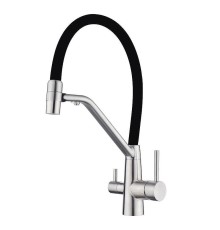 Смеситель для кухни Fmark FS1462-L01 цвет Сатин Черный