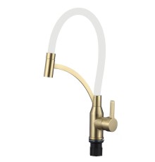 Смеситель для кухни Fmark FS8244C-02 цвет Бронза Белый