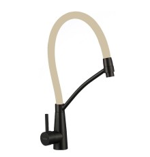 Смеситель для кухни Fmark FS8255H-12 цвет Черный Бежевый