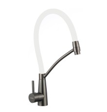 Смеситель для кухни Fmark FS8255Q-02 цвет Графит Белый