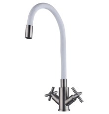 Смеситель для кухни Fmark FS8442-02 цвет Сатин Белый