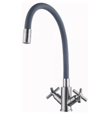 Смеситель для кухни Fmark FS8442-04 цвет Сатин Серый