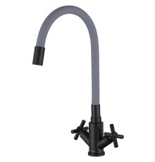 Смеситель для кухни Fmark FS8442H-04 цвет Черный Серый