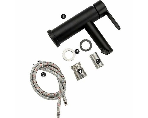 Смеситель для раковины Frap F10801-6 Черный матовый