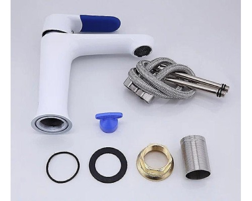 Смеситель для раковины Frap H34 F1034 Белый Хром