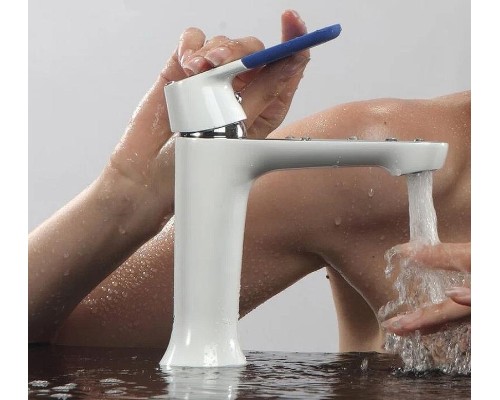 Смеситель для раковины Frap H34 F1034 Белый Хром