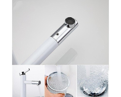 Смеситель для раковины Frap H52 F1052-15 Белый Хром