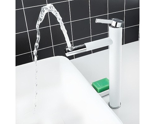 Смеситель для раковины Frap H52 F1052-15 Белый Хром