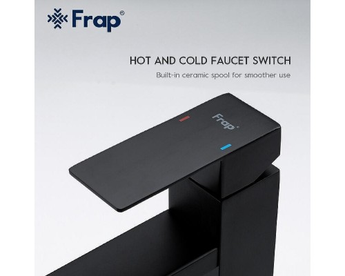 Смеситель для раковины Frap H802-6 F10802-62 Черный матовый