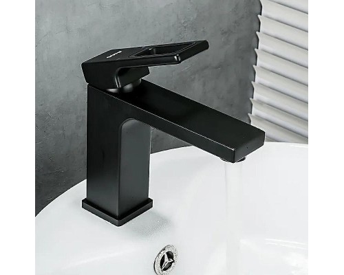 Смеситель для раковины Gappo G1017-6 Черный матовый