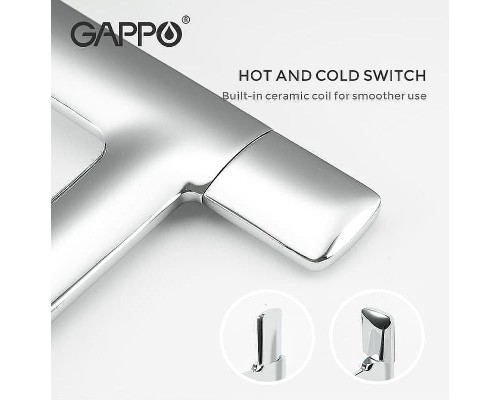 Смеситель для раковины Gappo G1052-80 Хром