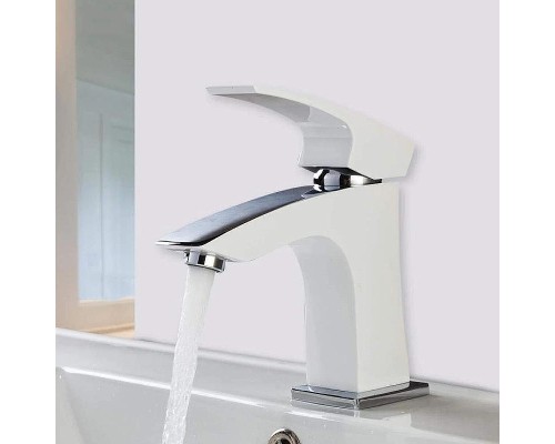 Смеситель для раковины Gappo G07 G1007-7 Белый Хром