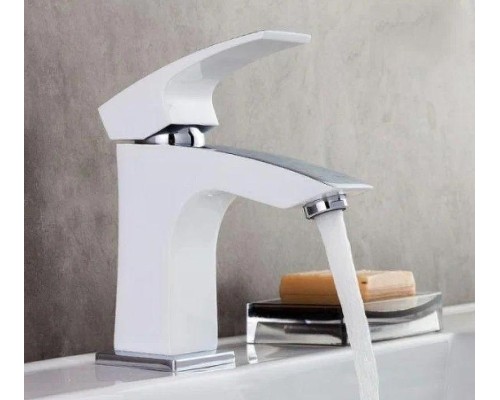 Смеситель для раковины Gappo G07 G1007-7 Белый Хром