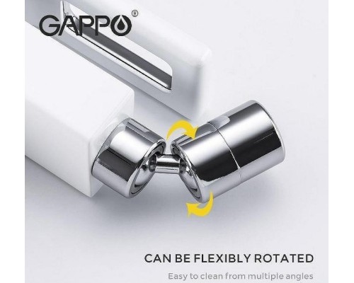 Смеситель для биде Gappo G17-8 G5017-8 Белый Хром