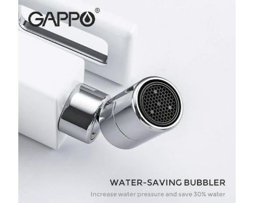 Смеситель для биде Gappo G17-8 G5017-8 Белый Хром