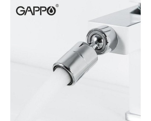 Смеситель для биде Gappo G17-8 G5017-8 Белый Хром