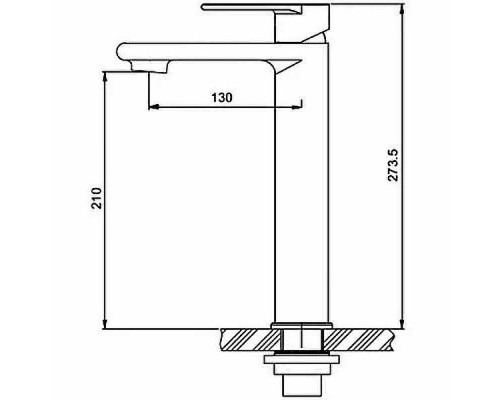 Смеситель для раковины Gappo G99-20 G1099-22 Сатин