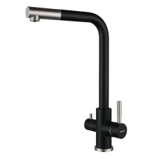 Смеситель для кухни GranFest Z-5421 цвет Черный