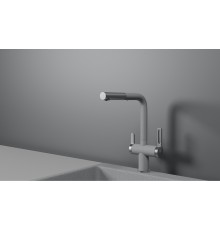 Смеситель для кухни Granula 8170 цвет Базальт