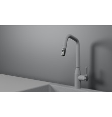 Смеситель для кухни Granula 8171 цвет Базальт