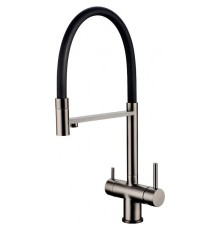 Смеситель для кухни Grocenberg GB4099BG Графит