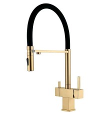 Смеситель для кухни Grocenberg GB4098MG Золото матовое