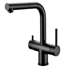 Смеситель для кухни Grocenberg GB4097BL Черный матовый