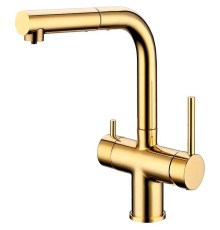 Смеситель для кухни Grocenberg GB4097GO Золото