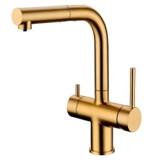 Смеситель для кухни Grocenberg GB4097MG Золото матовое
