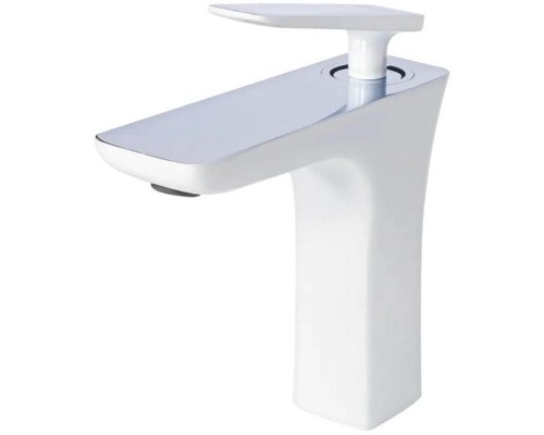 Смеситель для раковины Grocenberg GB1001NWC Белый Хром