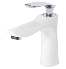 Смеситель для раковины Grocenberg GB2001WC Белый Хром