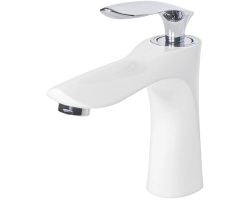 Смеситель для раковины Grocenberg GB2001WC Белый Хром
