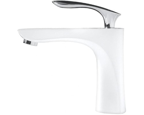 Смеситель для раковины Grocenberg GB2001WC Белый Хром