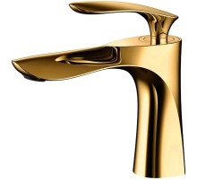 Смеситель для раковины Grocenberg GB2001GO Золото