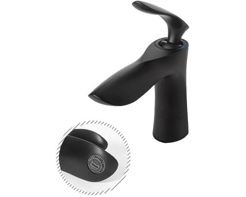 Смеситель для раковины Grocenberg GB2001BL Черный матовый