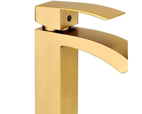 Смеситель для раковины Grocenberg GB2007MG Золото матовое