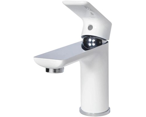 Смеситель для раковины Grocenberg GB2009WC Белый Хром