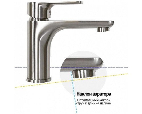 Смеситель для раковины Grocenberg GB2009NK Никель