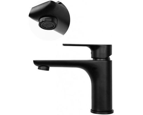 Смеситель для раковины Grocenberg GB2009BL Черный матовый