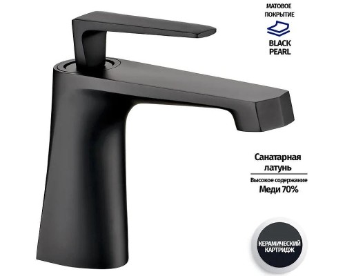 Смеситель для раковины Grocenberg GB2025BL Черный матовый