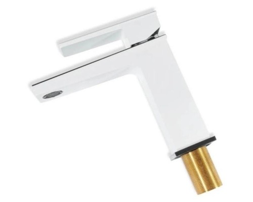 Смеситель для раковины Grocenberg GB2088WC Белый Хром