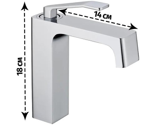 Смеситель для раковины Grocenberg GB2090CR Хром