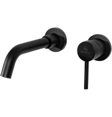 Смеситель для раковины Grocenberg GB511BL Черный матовый