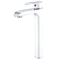 Смеситель для раковины Grocenberg GB3010WC Белый Хром