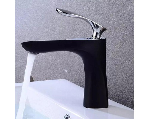 Смеситель для раковины Grocenberg GB2001BC Черный Хром