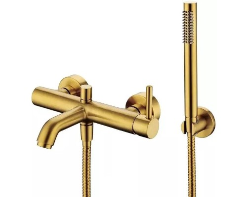 Смеситель для ванны Grocenberg GB8099GL Золото брашированное