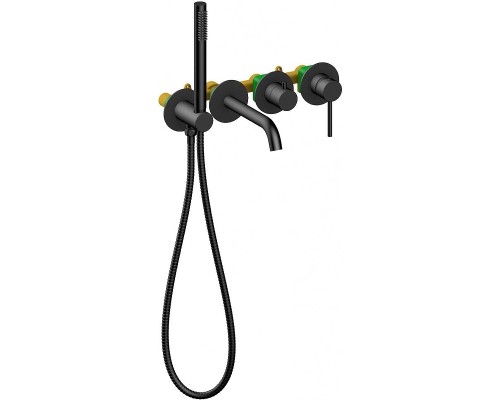 Смеситель для ванны Grocenberg GB5070BL Черный матовый