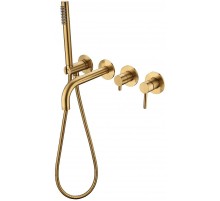 Смеситель для ванны Grocenberg GB5070GL Золото брашированное